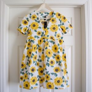 Sunflower baby doll style dress